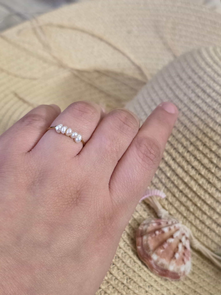 Inara Stacked Pearl Ring