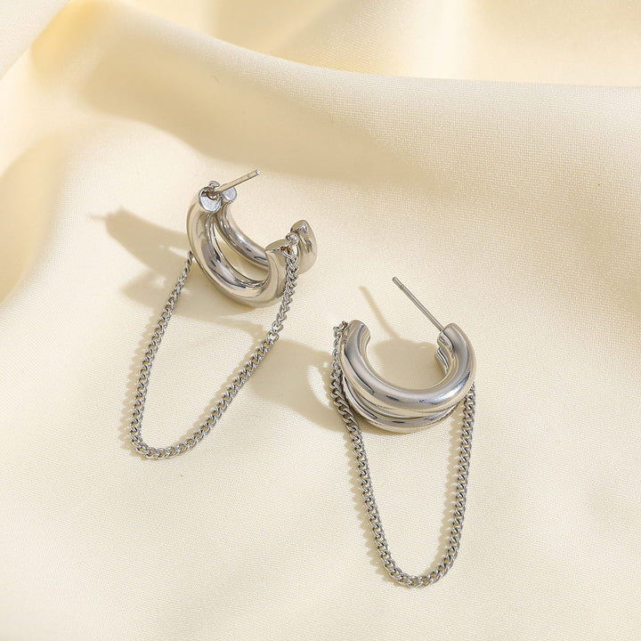 Noirlink Chain Hoops