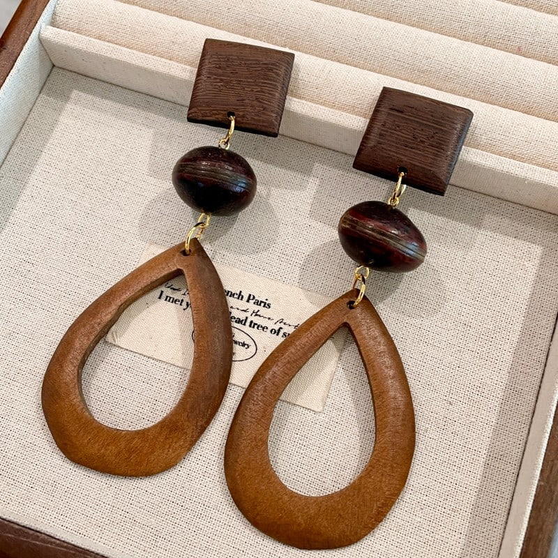 Ardura Wood Drop Earrings
