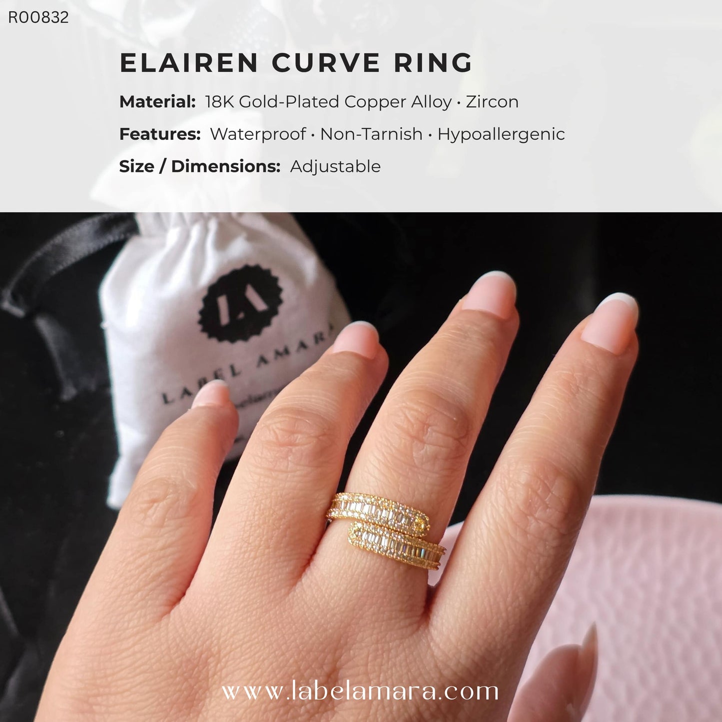 Elairen Curve Ring