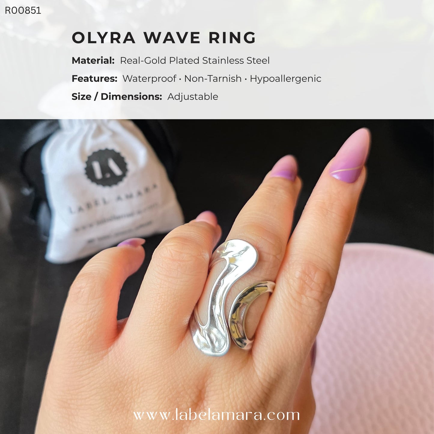 Olyra Wave Ring
