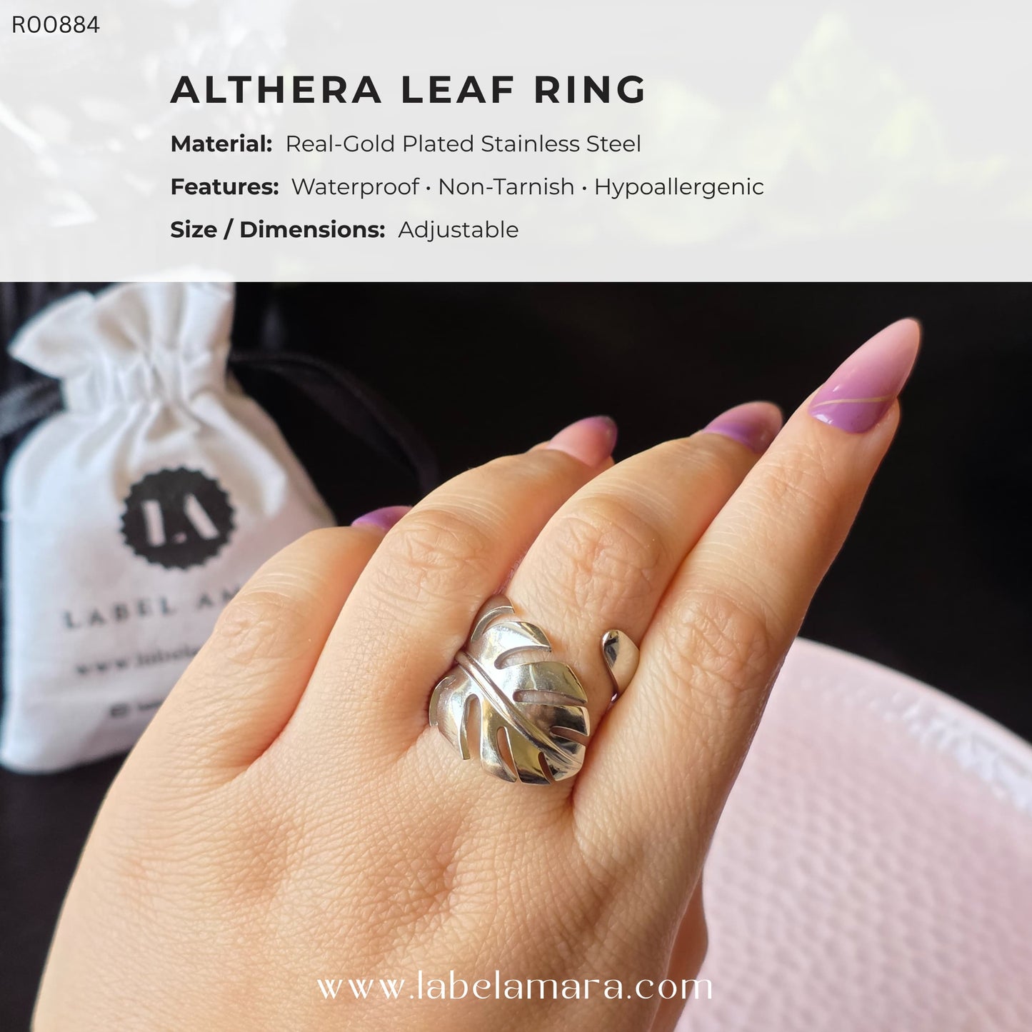 Althera Leaf Ring