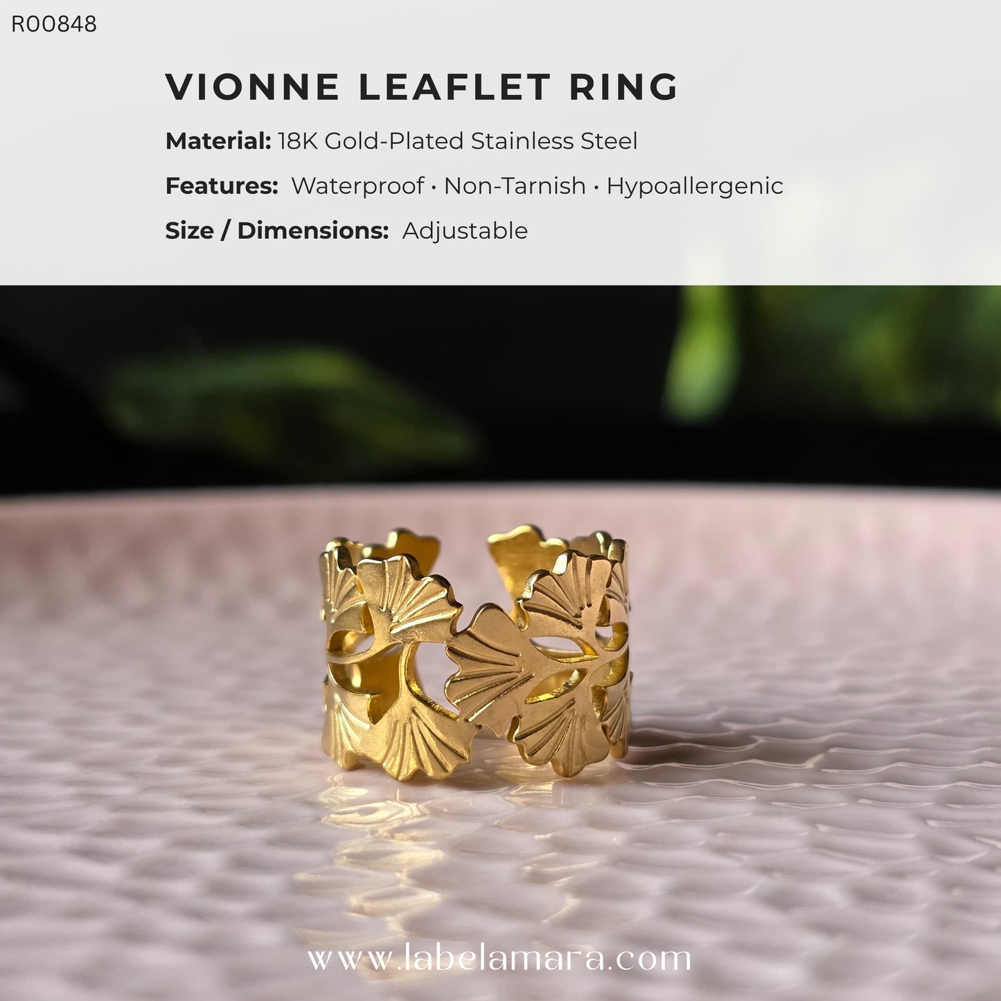 Vionne Leaflet Ring