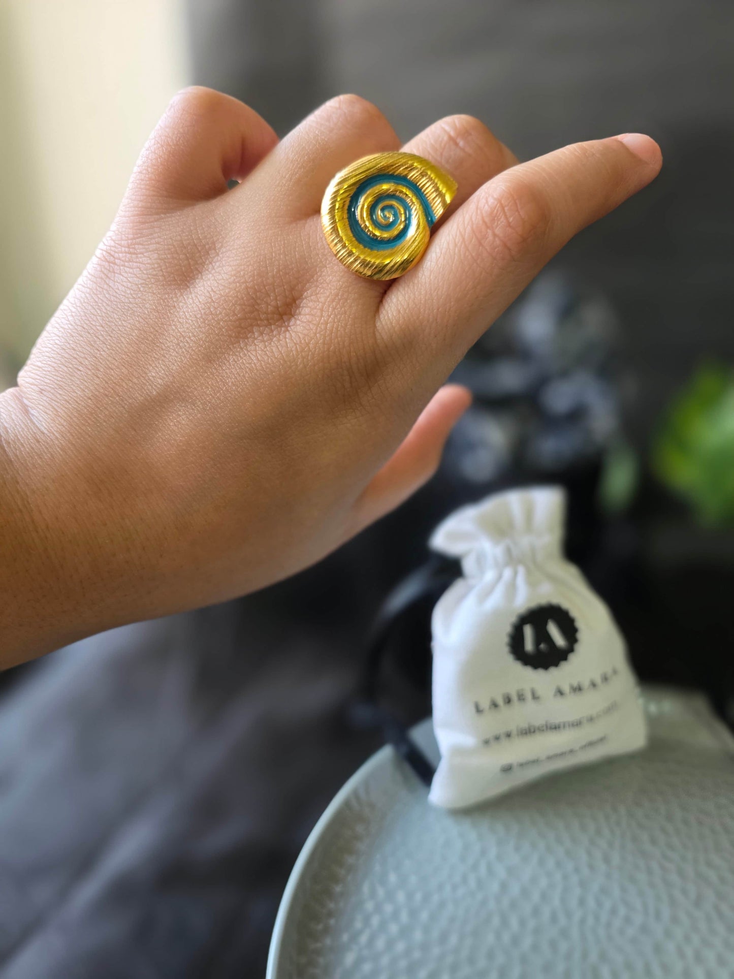 Coravine Spiral Ring