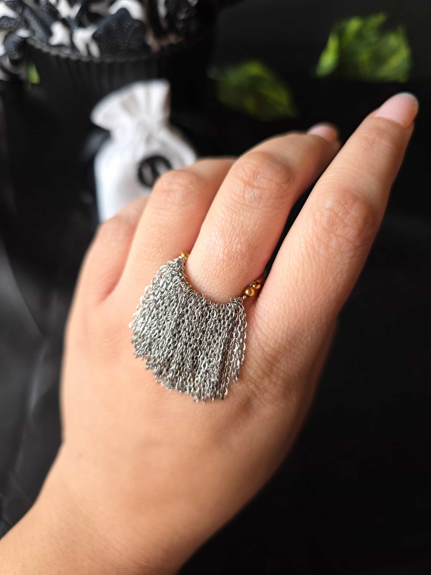 Seren Chainfall Ring