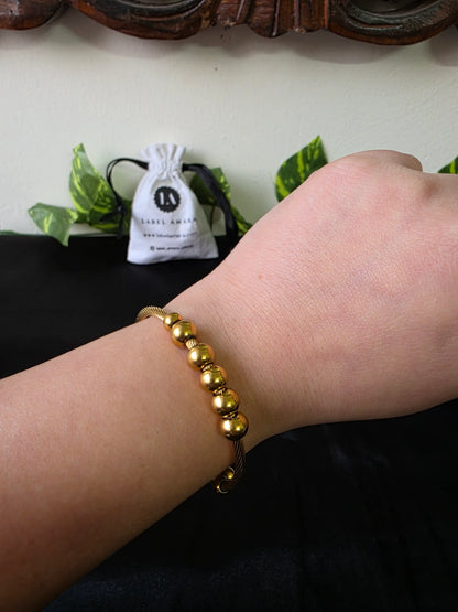 Solin Gold Bead Bracelet