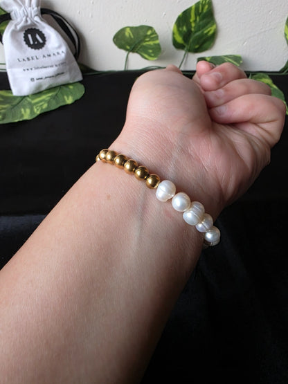 Eclaire Natural Pearl Bracelet