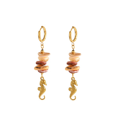 Coralya Sea Hoop Earrings