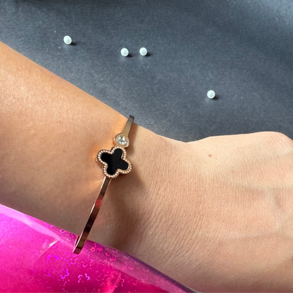 Midnight Clover Bracelet