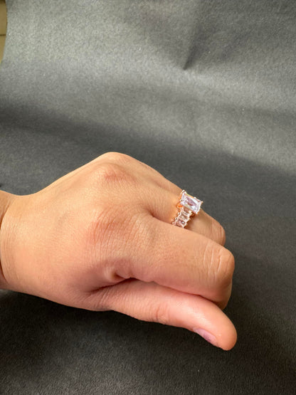 Baguette Cascade Ring