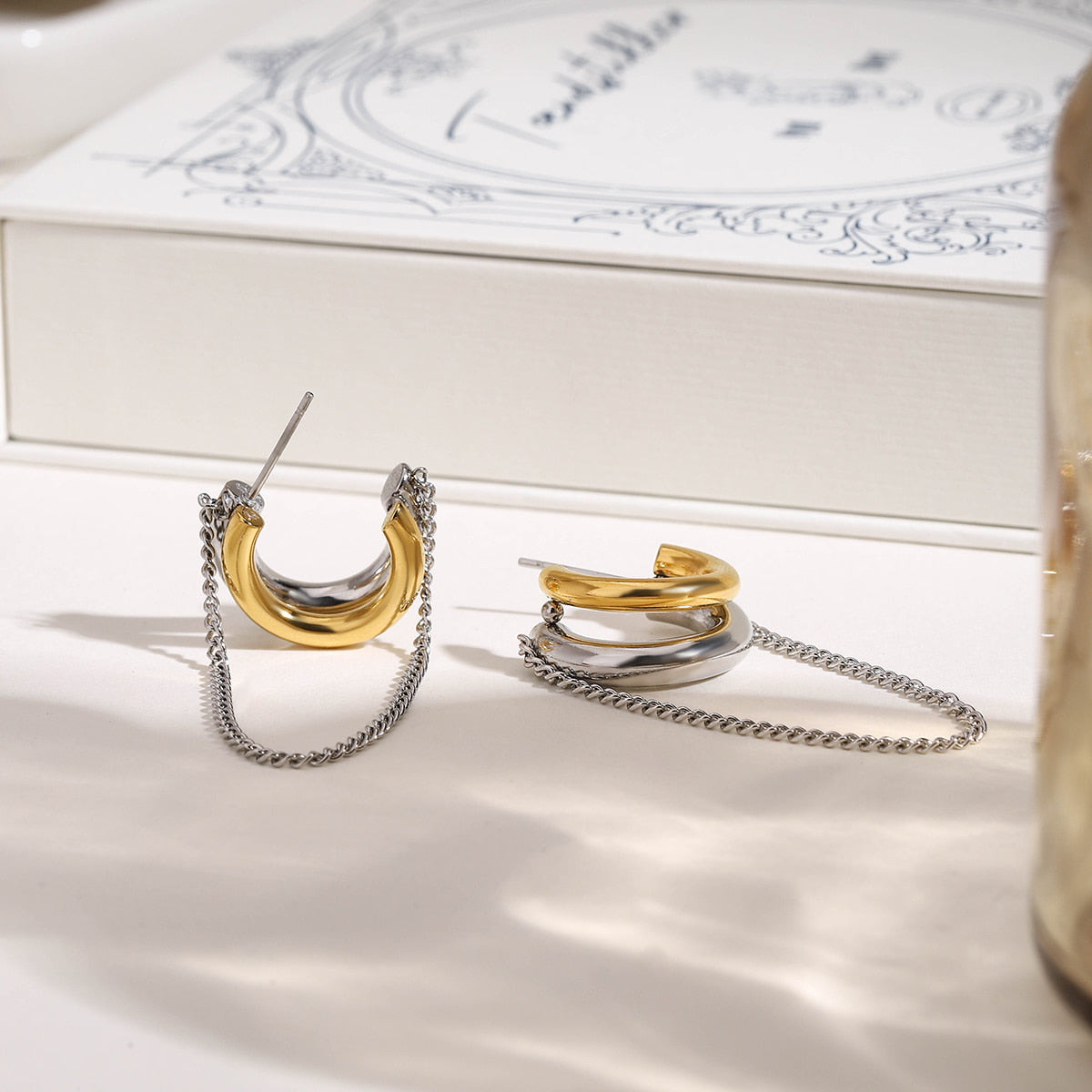 Noirlink Chain Hoops