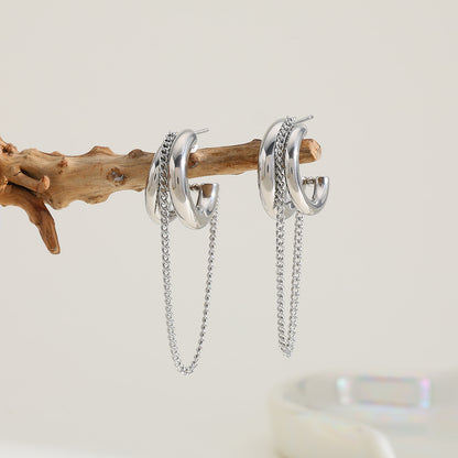 Noirlink Chain Hoops