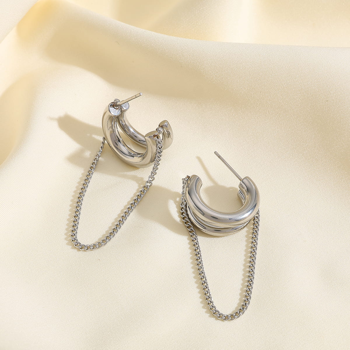 Noirlink Chain Hoops