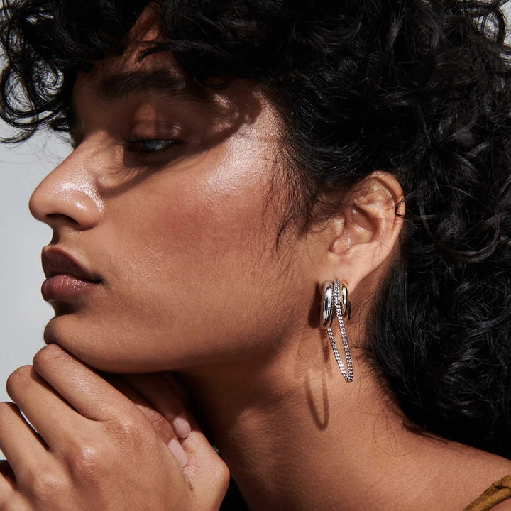 Noirlink Chain Hoops