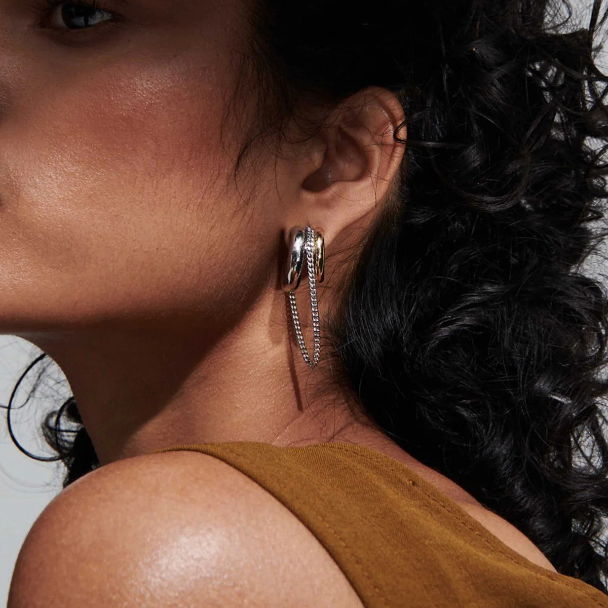 Noirlink Chain Hoops