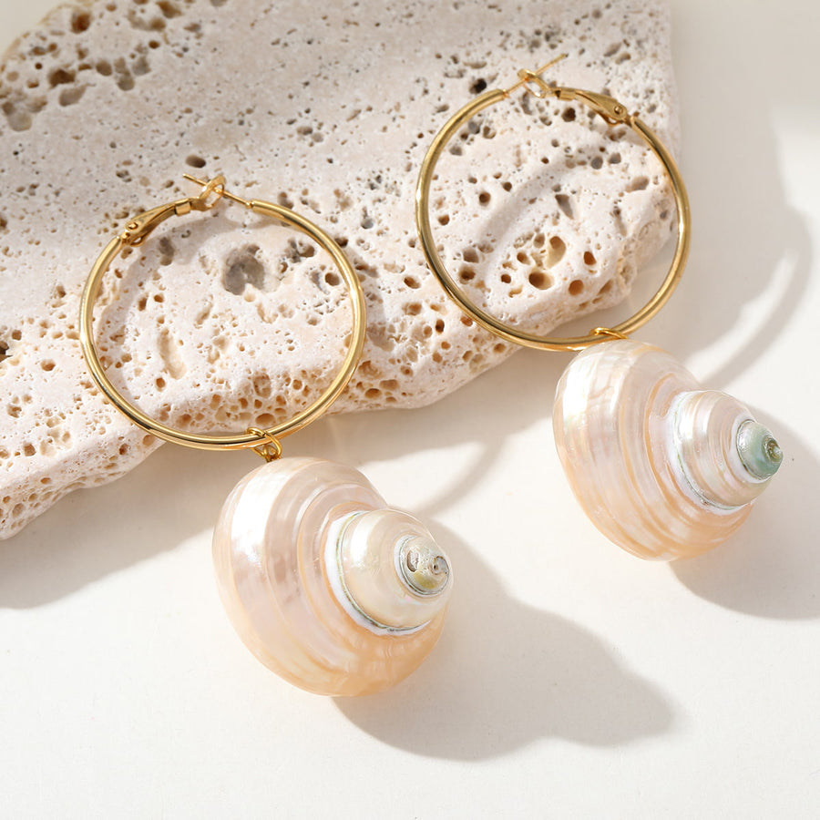 Lunara Shell Hoops