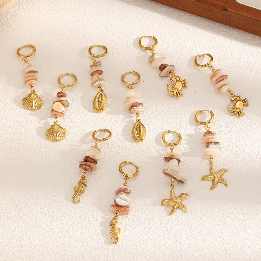 Coralya Sea Hoop Earrings