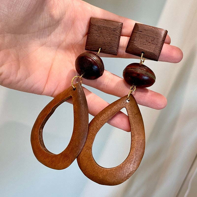 Ardura Wood Drop Earrings