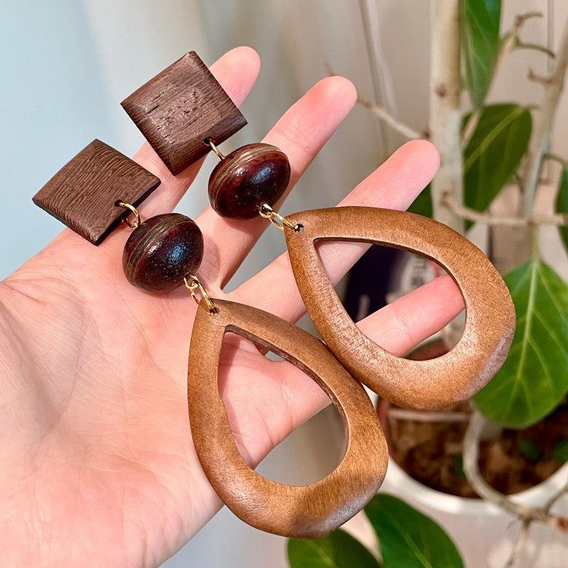 Ardura Wood Drop Earrings