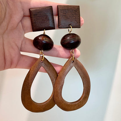 Ardura Wood Drop Earrings