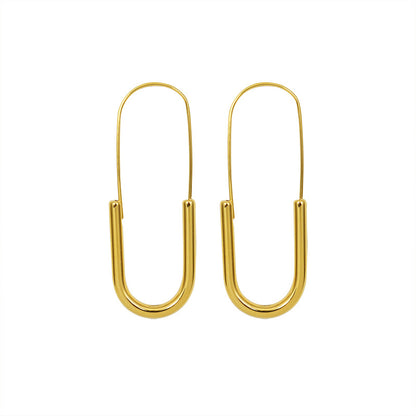 Elyra Curve Hoop Earrings