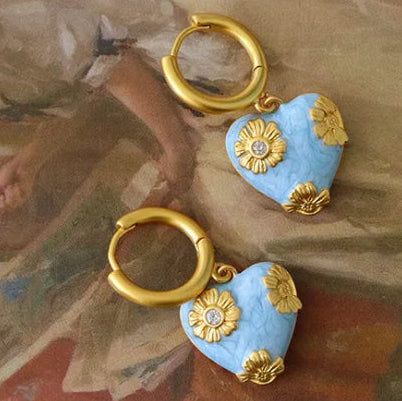 Amarin Heart Earrings