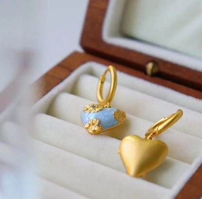 Amarin Heart Earrings