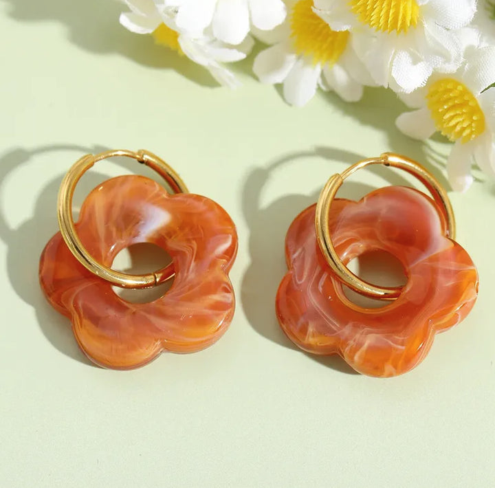 Tangerine Dusk Earrings