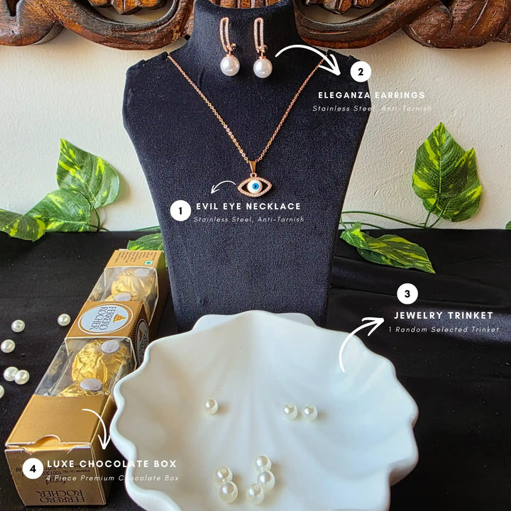 Valentine Luxe Evil Eye Jewellery Hamper