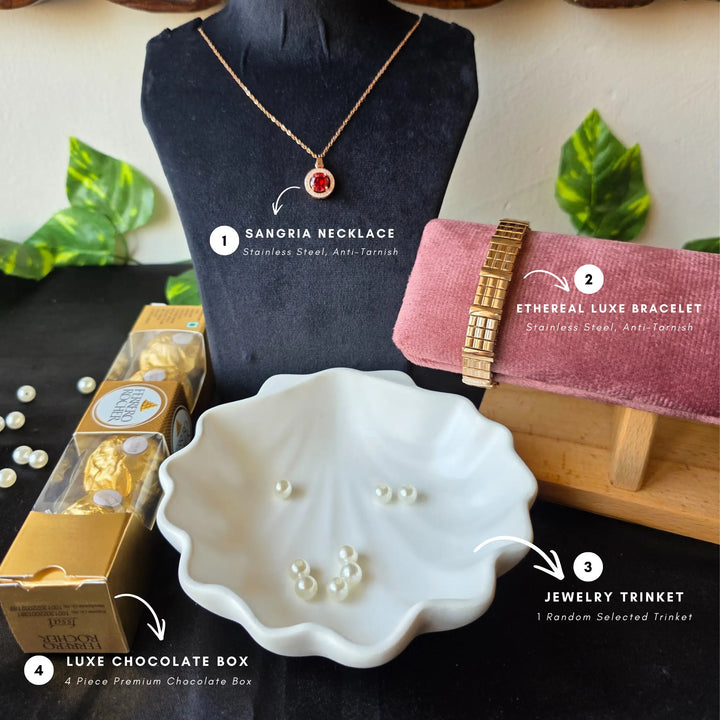 Valentine Luxe Ruby Glow Jewellery Hamper