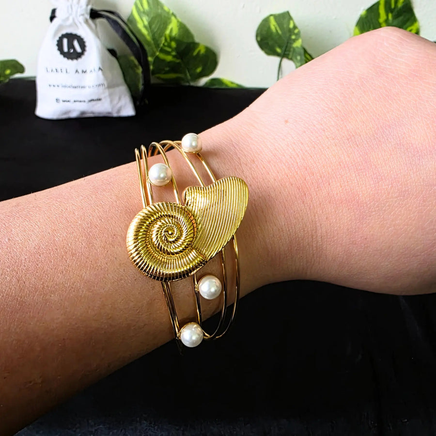 Verena Pearl Cuff Bracelet