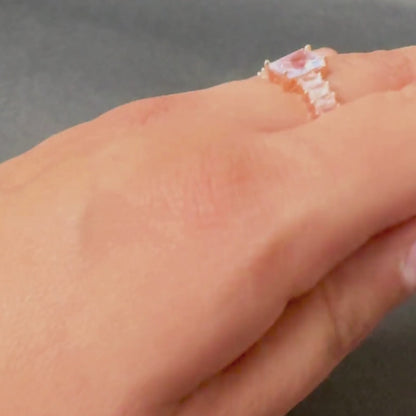 Baguette Cascade Ring