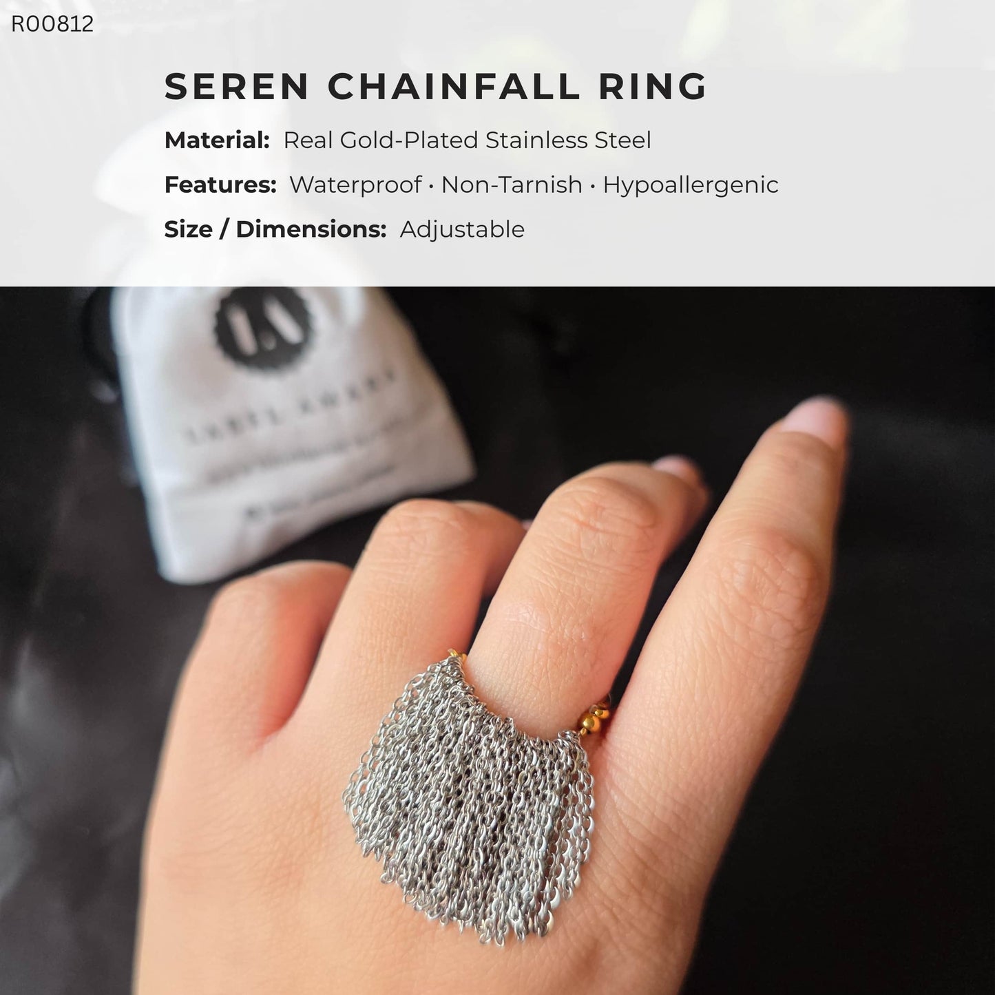 Seren Chainfall Ring