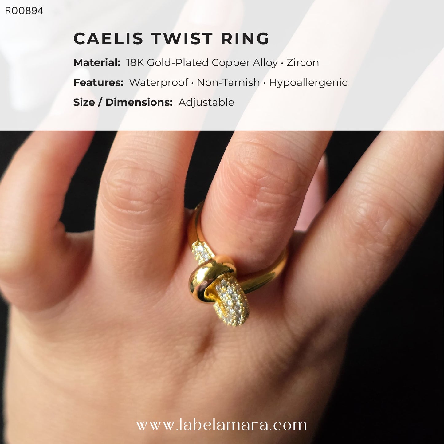 Caelis Twist Ring