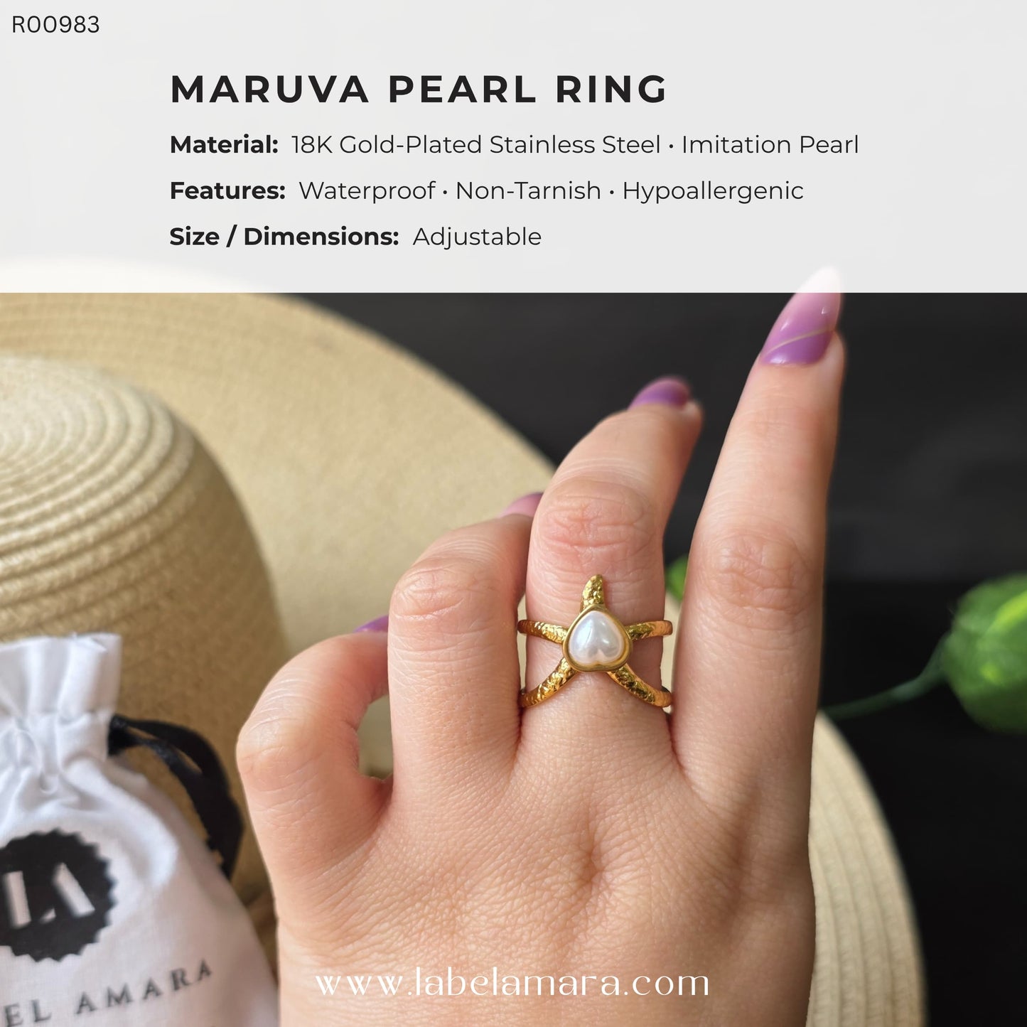 Maruva Pearl Ring