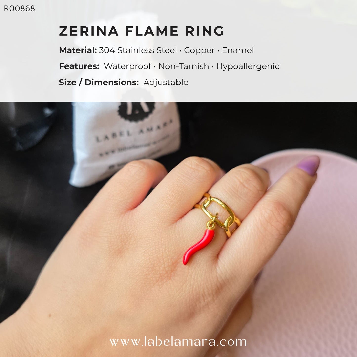 Zerina Flame Ring